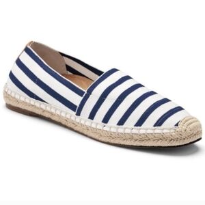 Vionic Valeri Slip On Espadrille Navy Stripe Womens 8